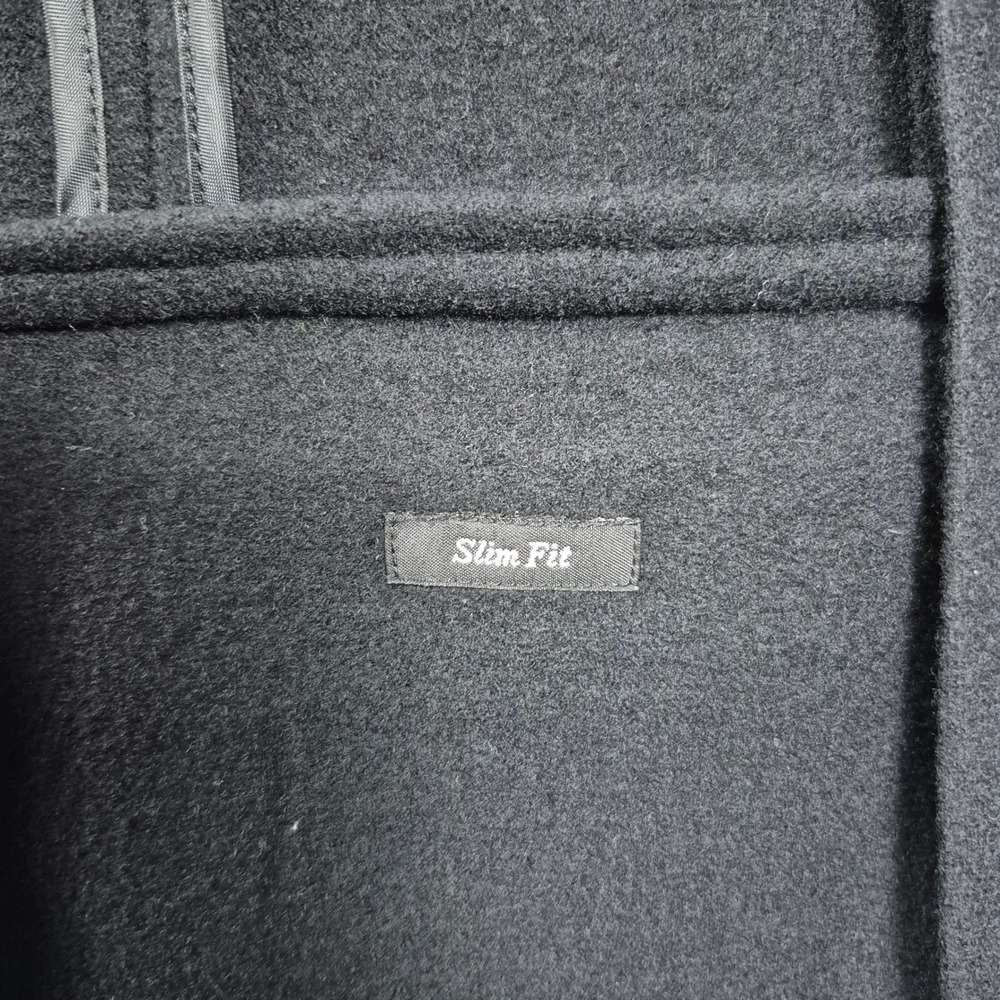 Uniqlo Wool Collection Mens Slim Fit Blazer Jacket Black 40R Unstructured - Picture 6 of 11